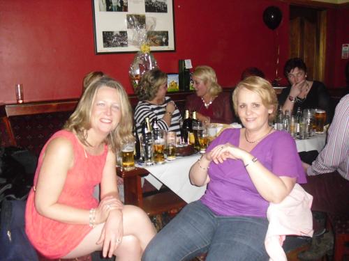 Good friends Norma O'Mahony and Paula Cregan